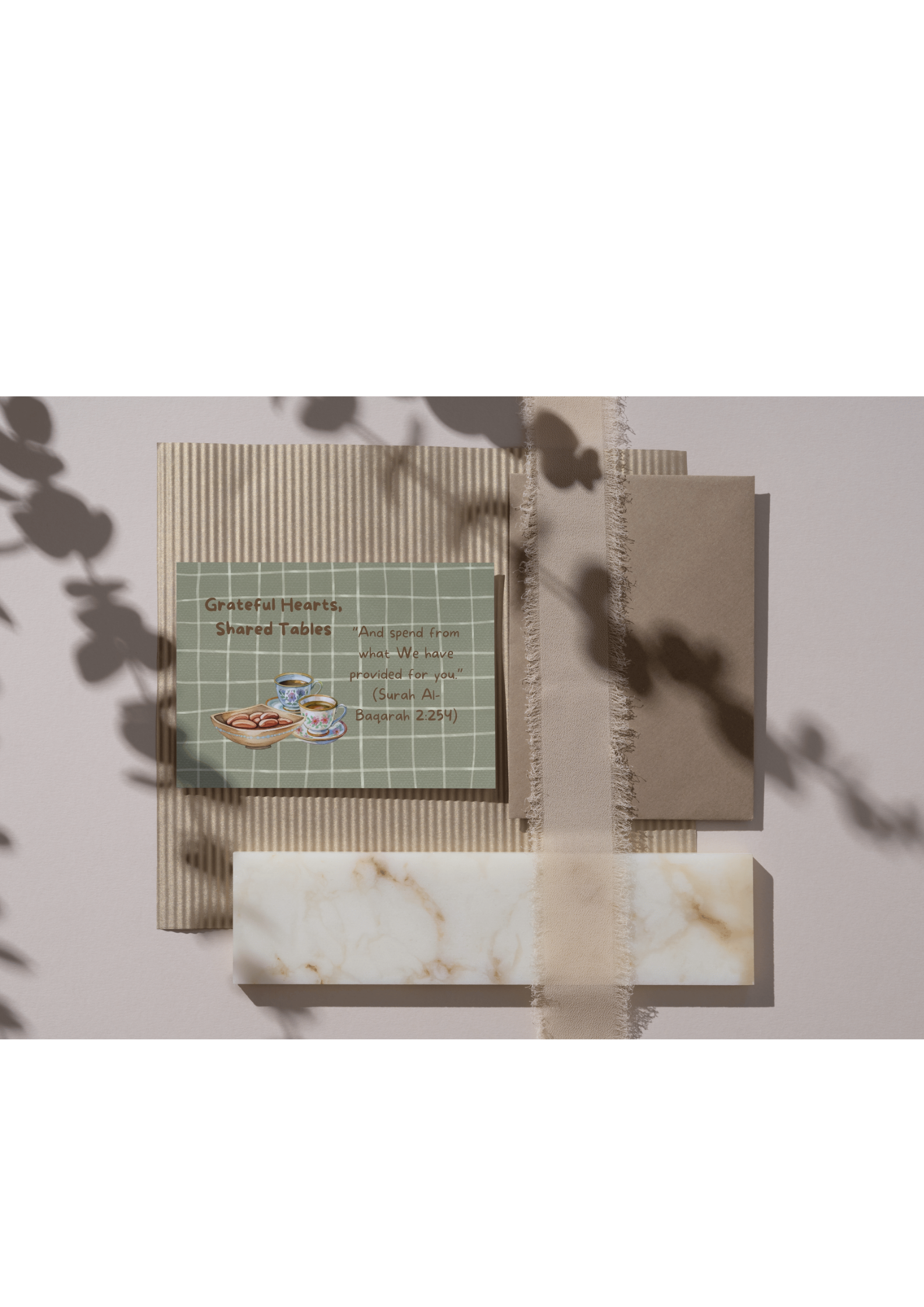 Iftar Grußkarte – Sharing & Gratitude
