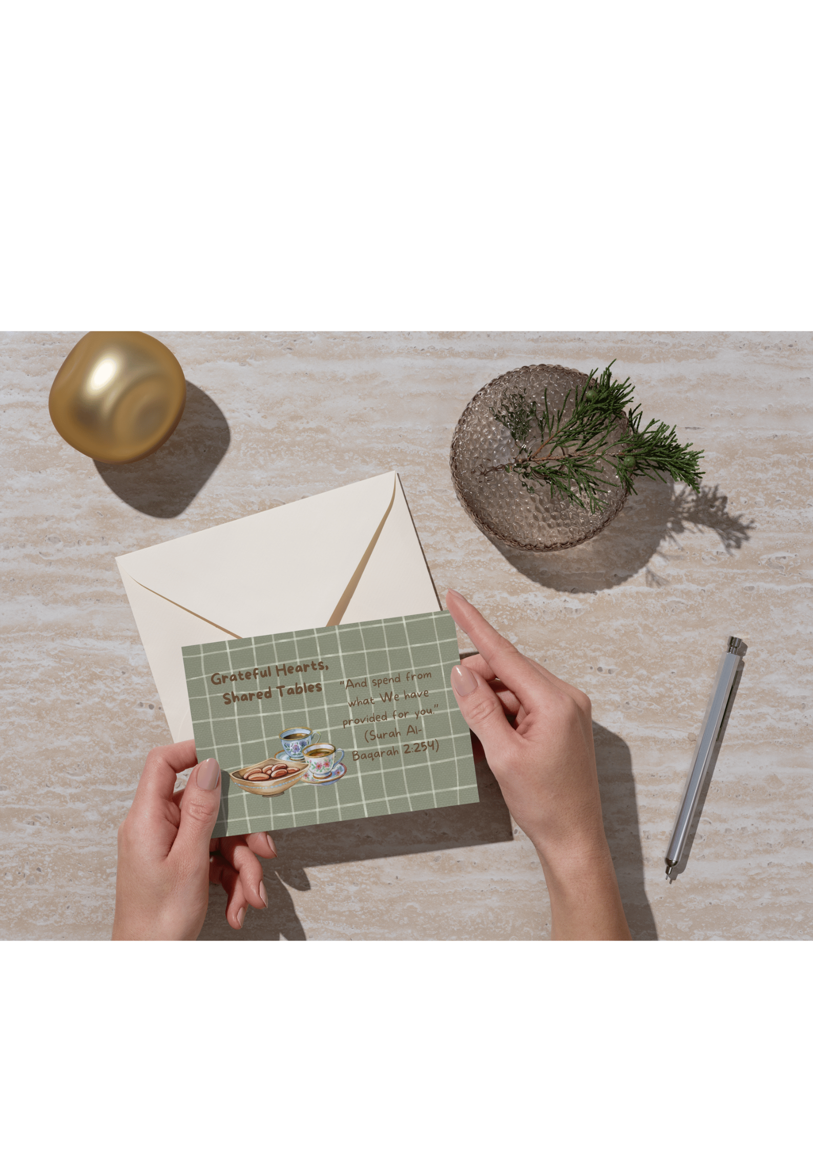 Iftar Grußkarte – Sharing & Gratitude