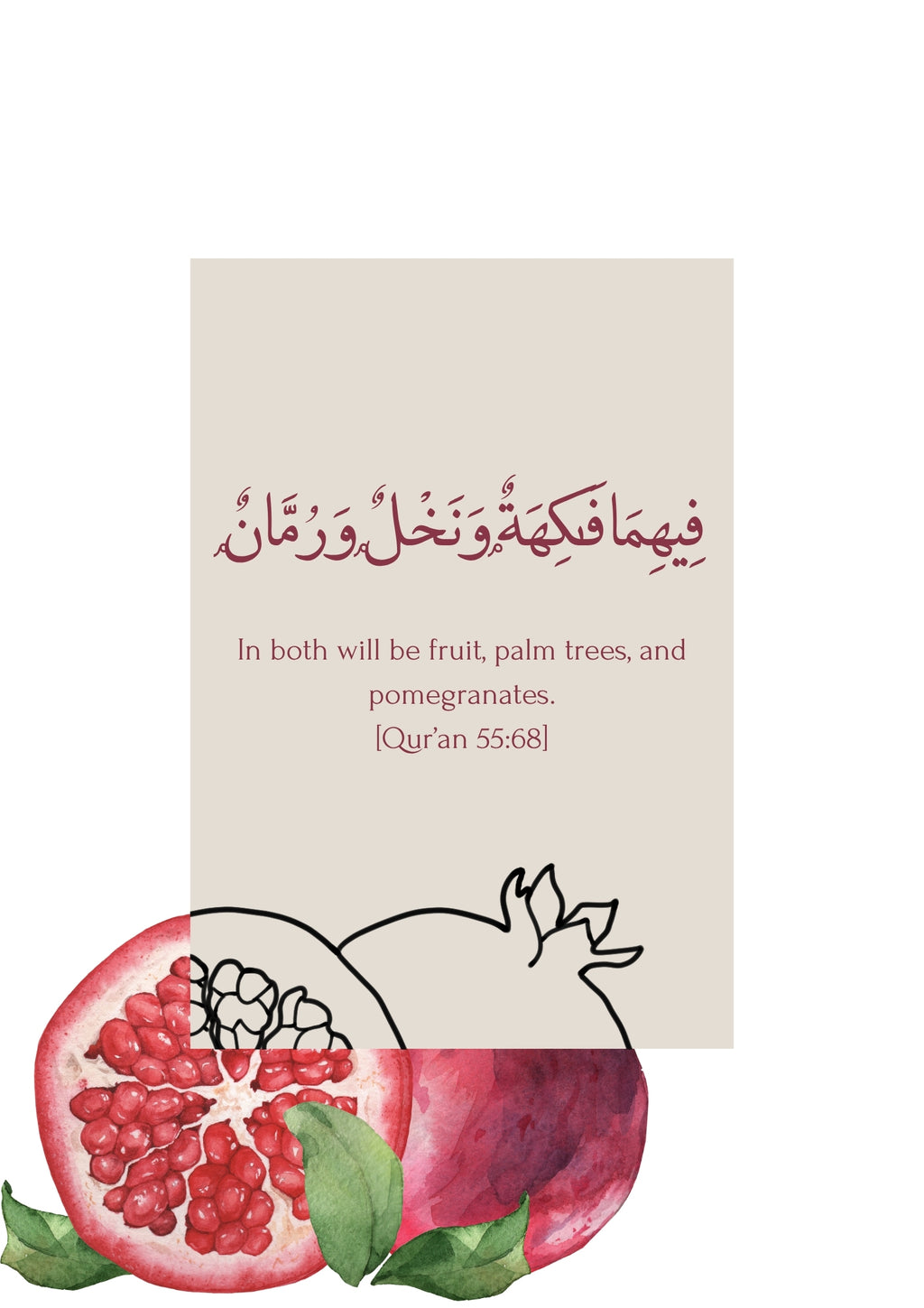 StorySouq islamic wall print pomegranates