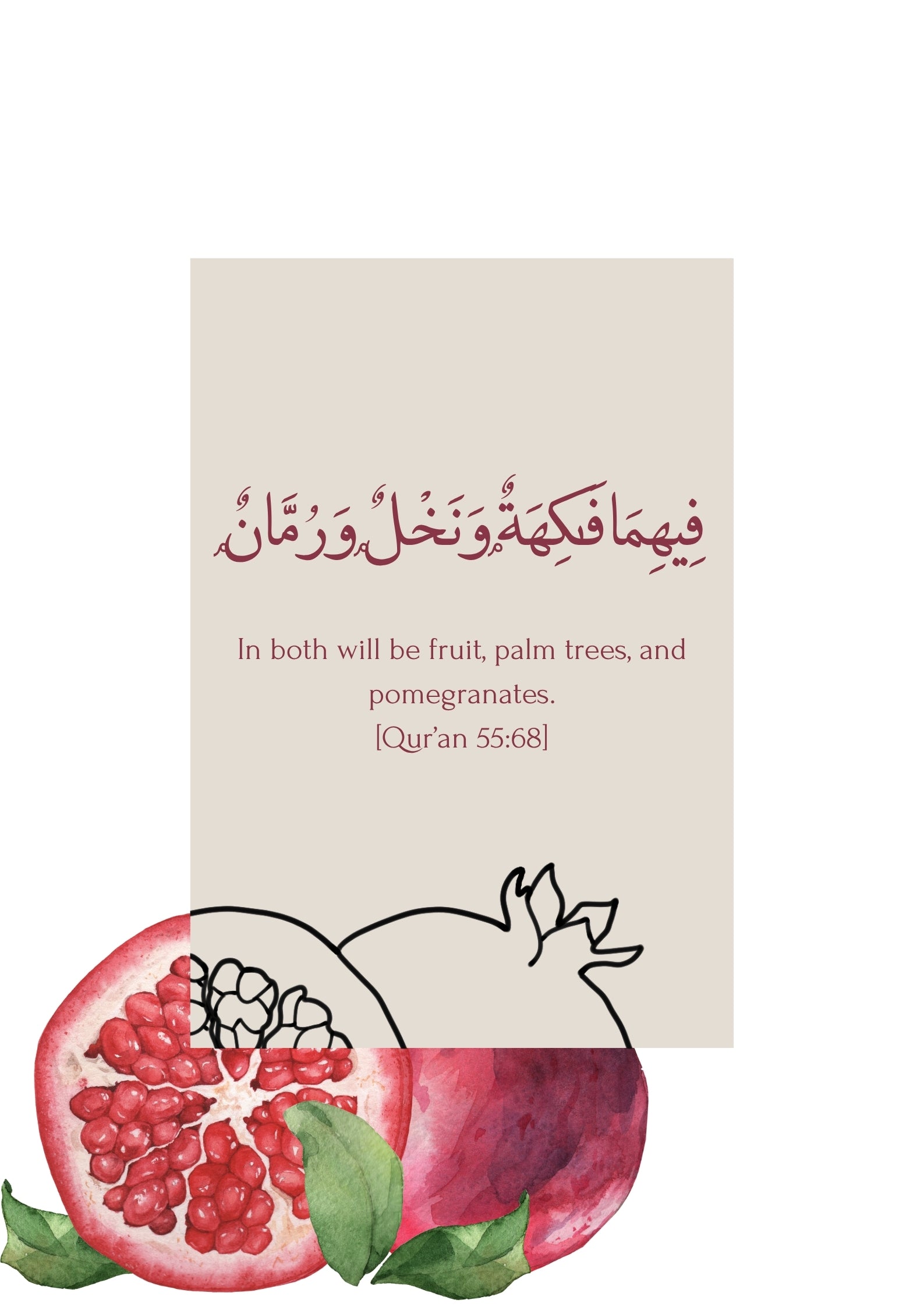 StorySouq islamic wall print pomegranates