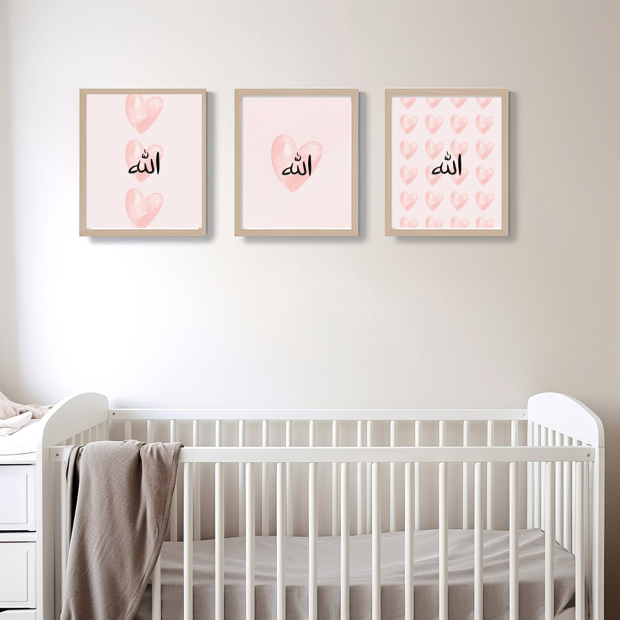 StorySouq islamic wall poster Allah kids heart collection